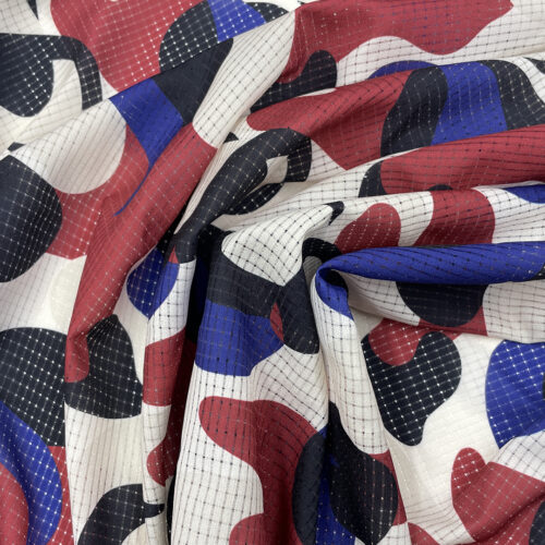 70gsm 100% Polyester Plaid Fabric 1K19