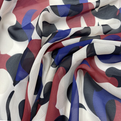 80gsm 100% Polyester Chiffon Fabric 1K34