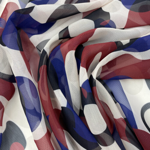 60gsm 100% Polyester Chiffon Fabric 1K48