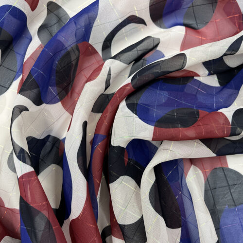65gsm 100% Polyester Plaid Fabric 1K50
