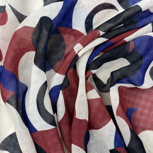 80gsm 100% Polyester Georgette Fabric 1K64
