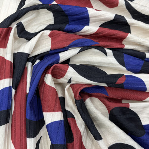 180gsm 95% Polyester 5% Spandex Rib Fabric 3K13