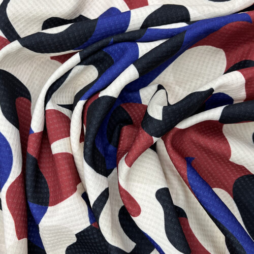 230gsm 95% Polyester 5% Spandex Waffle Fabric 3K16