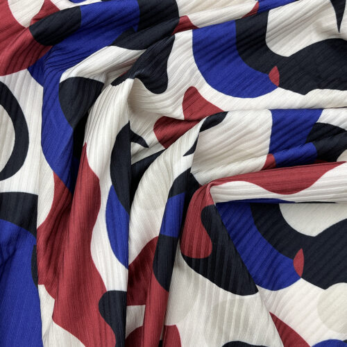 240gsm 95% Polyester 5% Spandex Rib Fabric 3K30