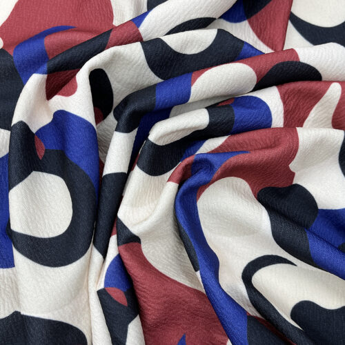 200gsm 95% Polyester 5% Spandex Crinkle Fabric 3K43